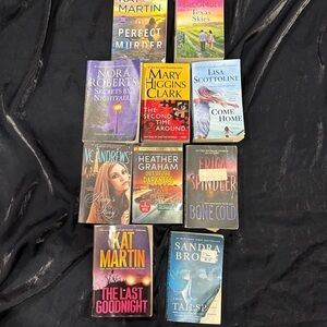 Collection of Mystery and Romance Novels